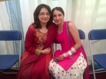 Me and Dilpreet at her Mehndi event